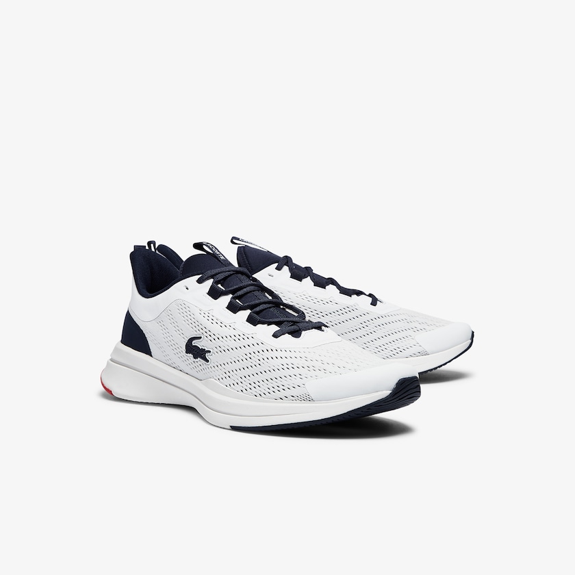 Tenis Lacoste Run Spin Textile Hombre Blancos Azul Marino | AI7-27432Q5