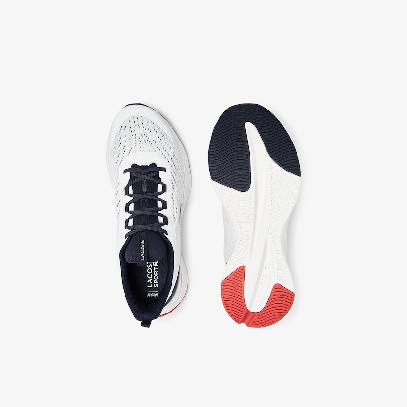 Tenis Lacoste Run Spin Textile Hombre Blancos Azul Marino | AI7-27432Q5