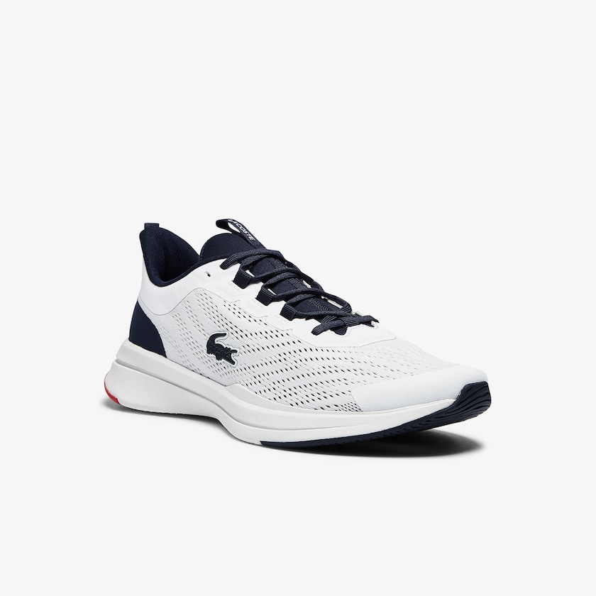 Tenis Lacoste Run Spin Textile Hombre Blancos Azul Marino | AI7-27432Q5
