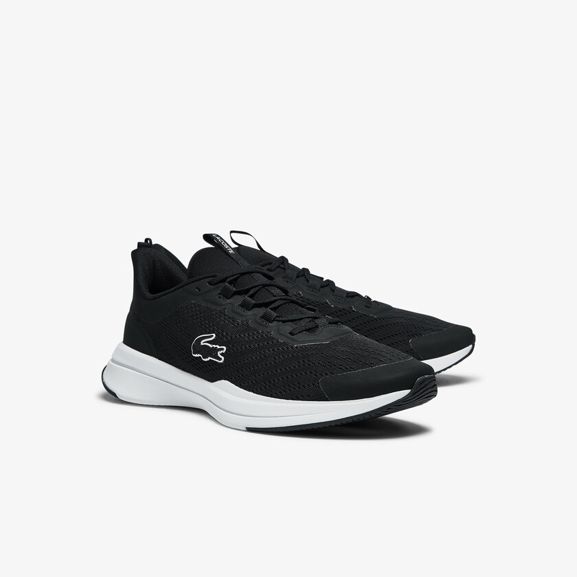 Tenis Lacoste Run Spin Textile Hombre Negros Blancos | NE0-14241D4