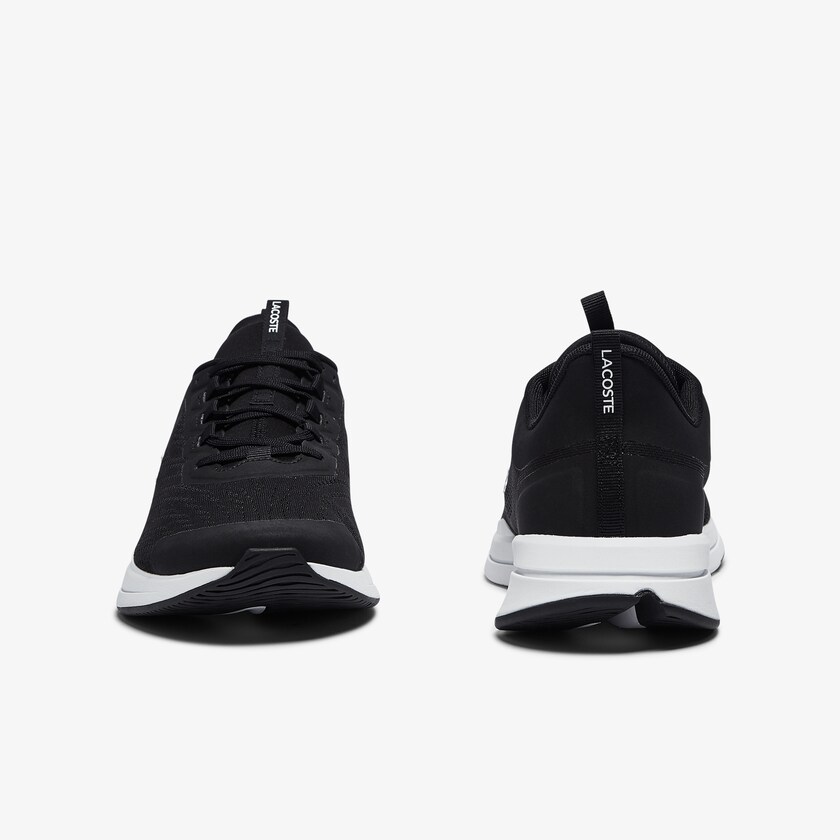 Tenis Lacoste Run Spin Textile Hombre Negros Blancos | NE0-14241D4