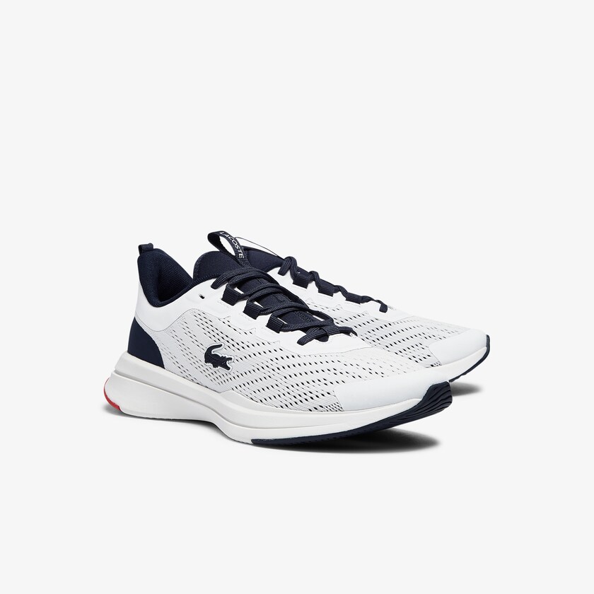 Tenis Lacoste Run Spin Textile Mujer Blancos Azul Marino | IP0-20752Q0