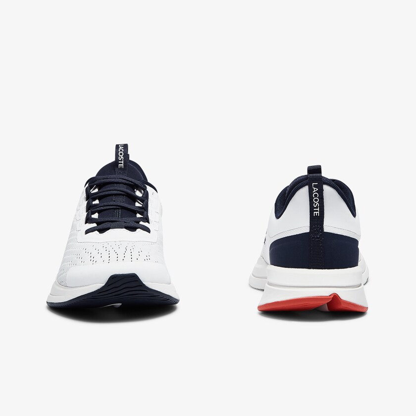 Tenis Lacoste Run Spin Textile Mujer Blancos Azul Marino | IP0-20752Q0
