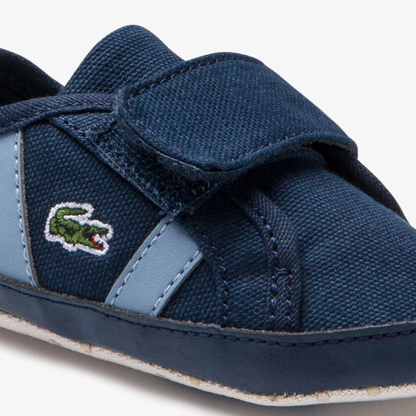 Tenis Lacoste Niños Azul Marino Sideline Crib Canvas GG1-28562B5