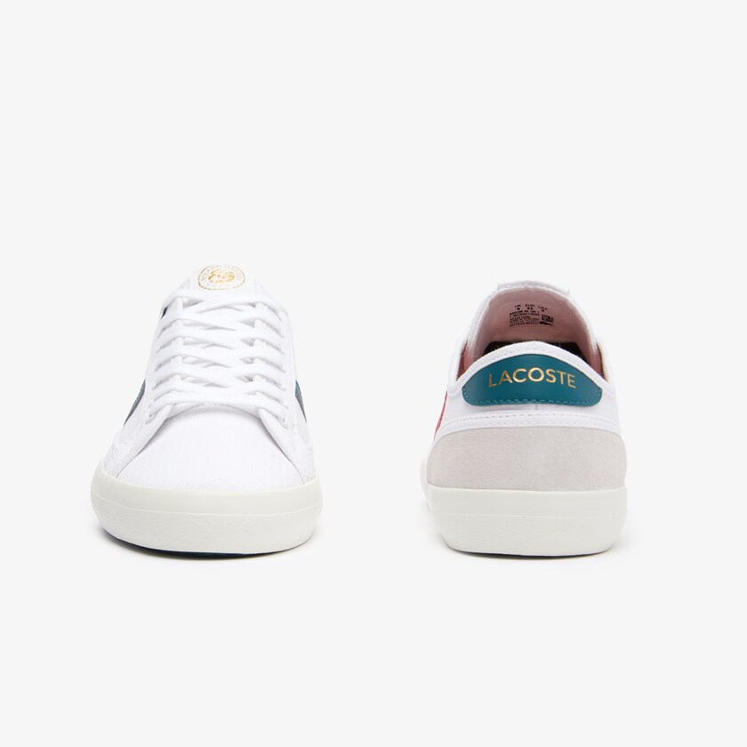 Tenis Lacoste Sideline Roland Garros Hombre Blancos Verdes | OE9-44594R1