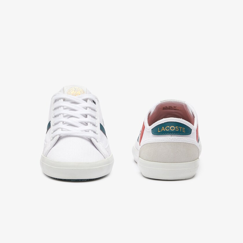 Tenis Lacoste Sideline Roland Garros Mujer Blancos Verdes | UU5-71567C1