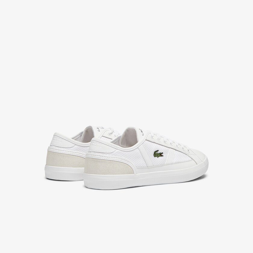 Tenis Lacoste Sideline Textile and Leather Hombre Blancos | MN2-59215A4