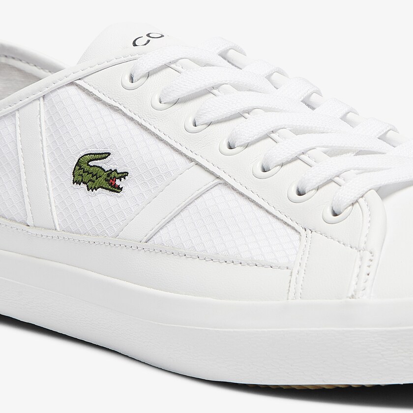 Tenis Lacoste Sideline Textile and Leather Hombre Blancos | MN2-59215A4