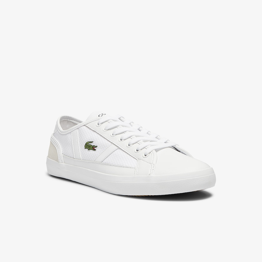 Tenis Lacoste Sideline Textile and Leather Hombre Blancos | MN2-59215A4