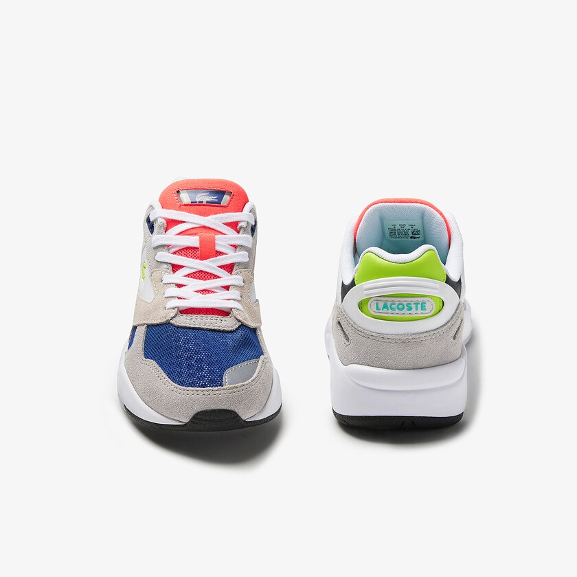 Tenis Lacoste Storm 96 LO Colourblock Textile Mujer Grises Claro Verdes Claro | JG7-20042P1