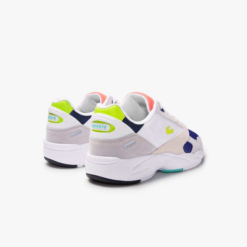 Tenis Lacoste Storm 96 LO Textile, Synthetic and Suede Hombre Grises Claro Verdes Claro | BF1-55115H8