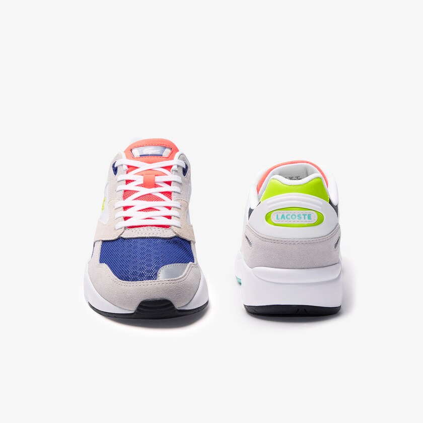Tenis Lacoste Storm 96 LO Textile, Synthetic and Suede Hombre Grises Claro Verdes Claro | BF1-55115H8
