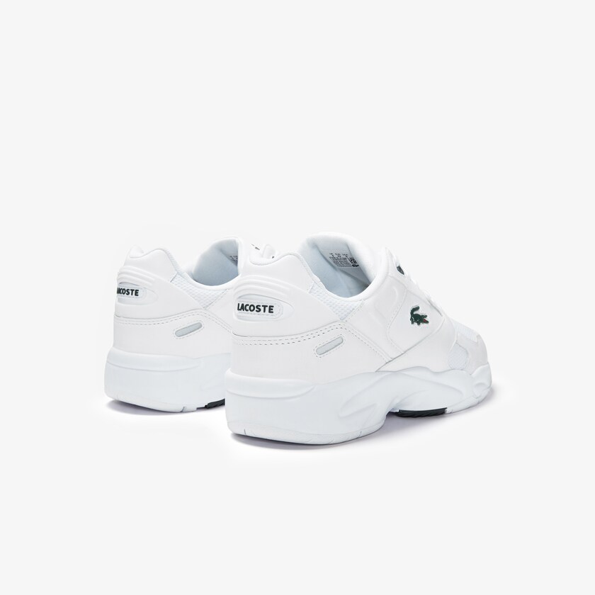 Tenis Lacoste Storm 96 LO Textile and Leather Hombre Blancos | NP5-53695Z2