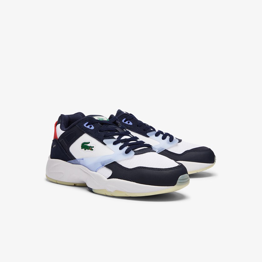 Tenis Lacoste Storm 96 LO Textile and Leather Hombre Azul Marino | QM1-70117W2