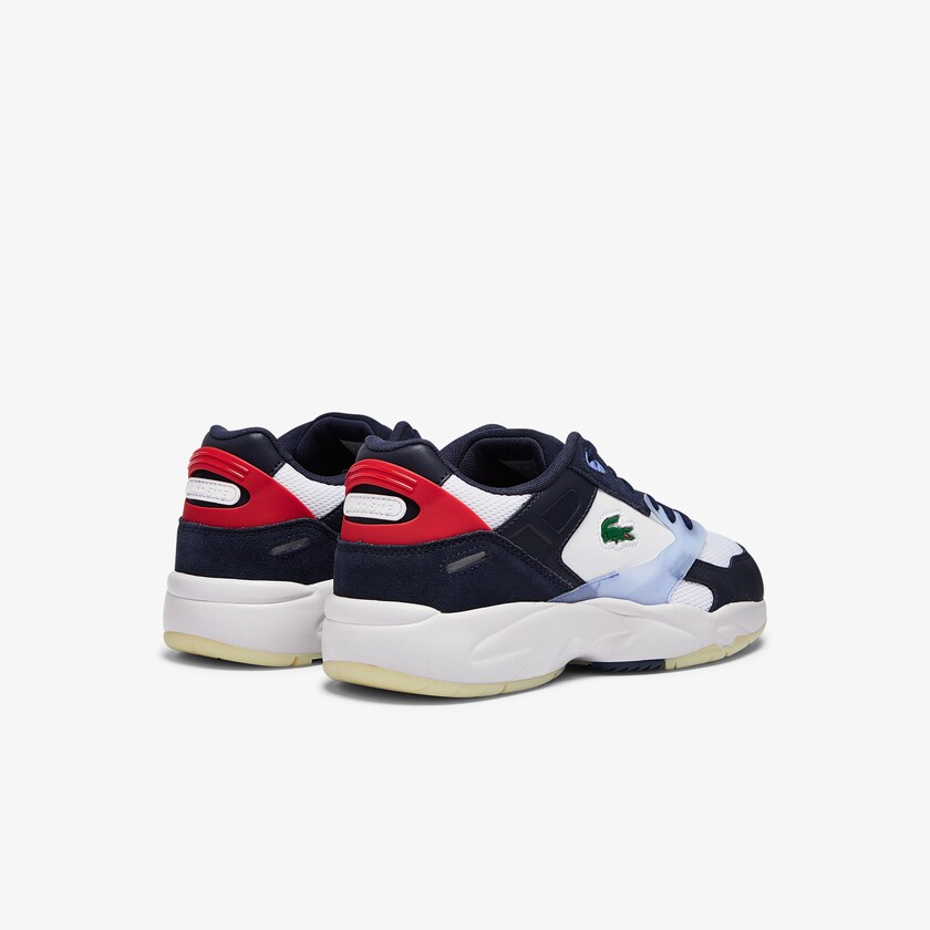 Tenis Lacoste Storm 96 LO Textile and Leather Hombre Azul Marino | QM1-70117W2