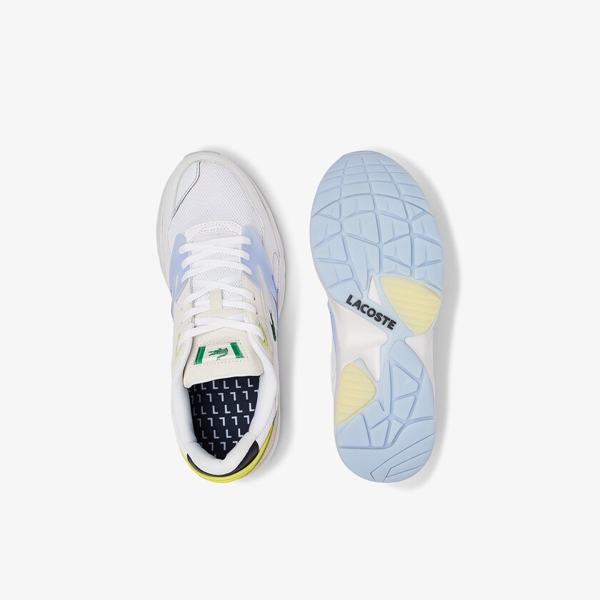 Tenis Lacoste Storm 96 LO Textile and Leather Hombre Blancos Coral | LI9-02170D8