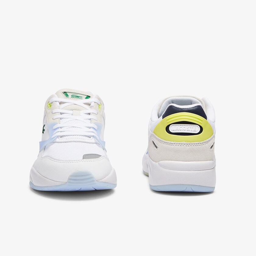 Tenis Lacoste Storm 96 LO Textile and Leather Hombre Blancos Coral | LI9-02170D8
