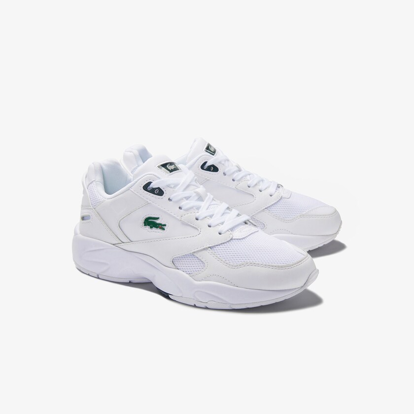 Tenis Lacoste Storm 96 LO Textile and Leather Mujer Blancos | JY8-08400R6