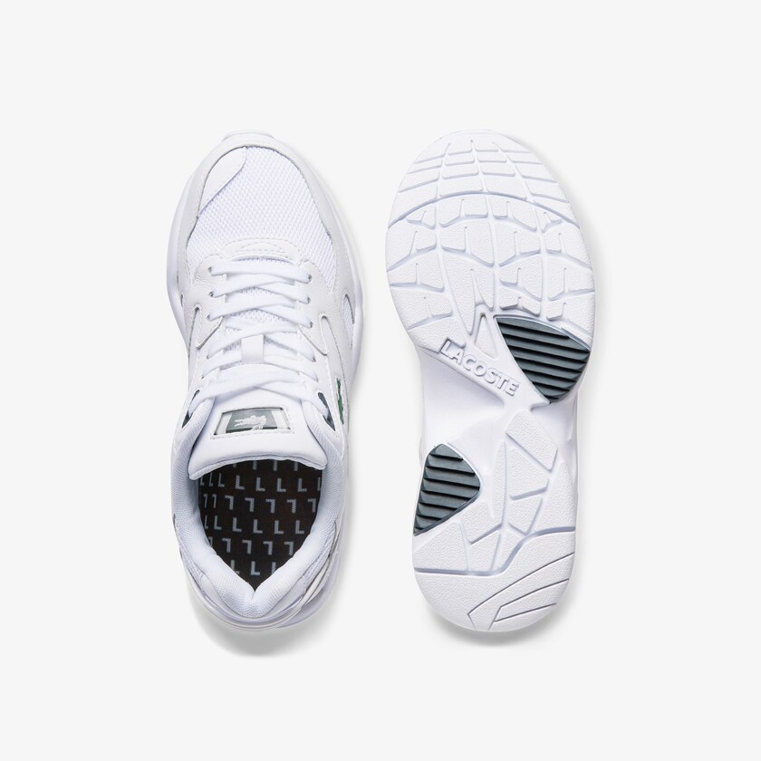 Tenis Lacoste Storm 96 LO Textile and Leather Mujer Blancos | JY8-08400R6