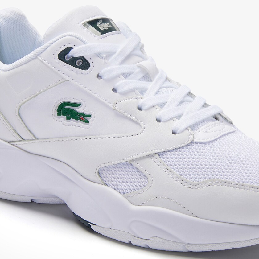 Tenis Lacoste Storm 96 LO Textile and Leather Mujer Blancos | JY8-08400R6