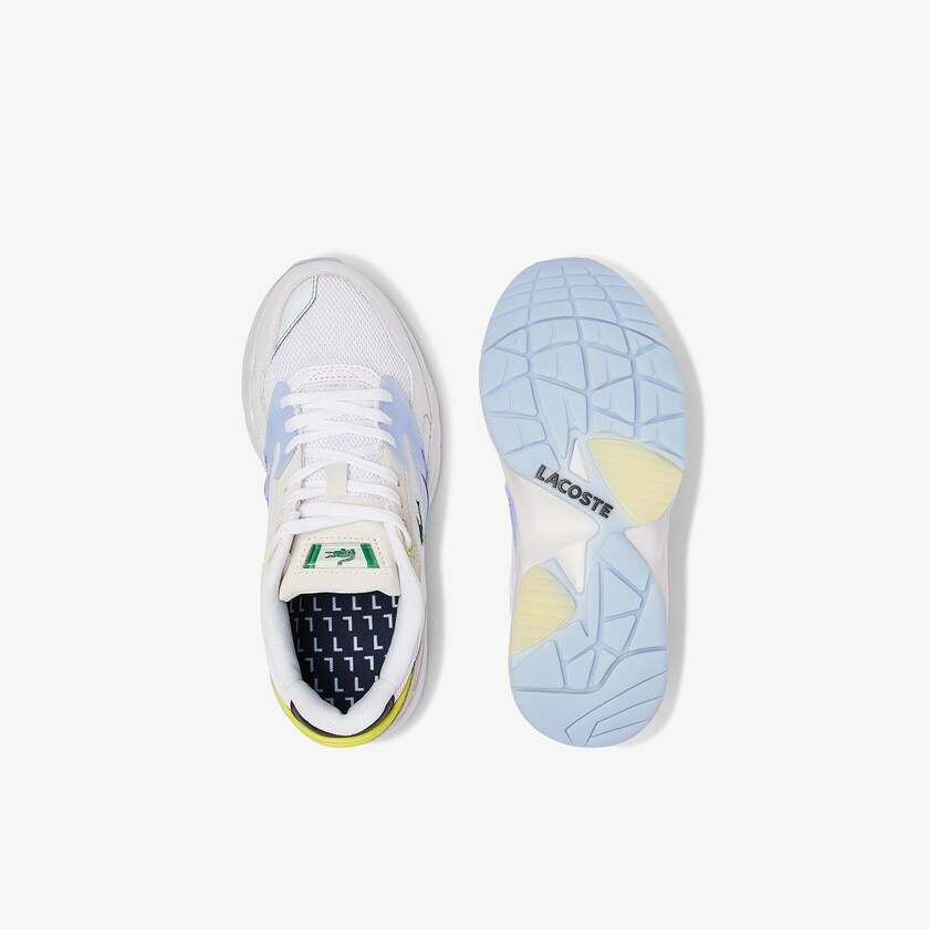 Tenis Lacoste Storm 96 LO Textile and Leather Mujer Blancos Coral | NO3-84858S8