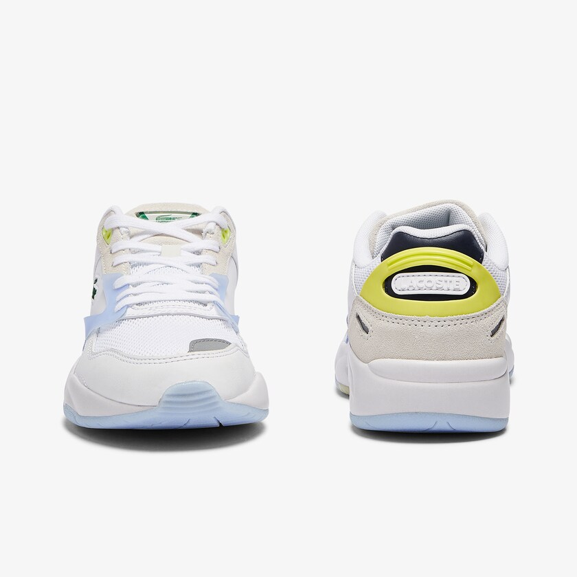 Tenis Lacoste Storm 96 LO Textile and Leather Mujer Blancos Coral | NO3-84858S8