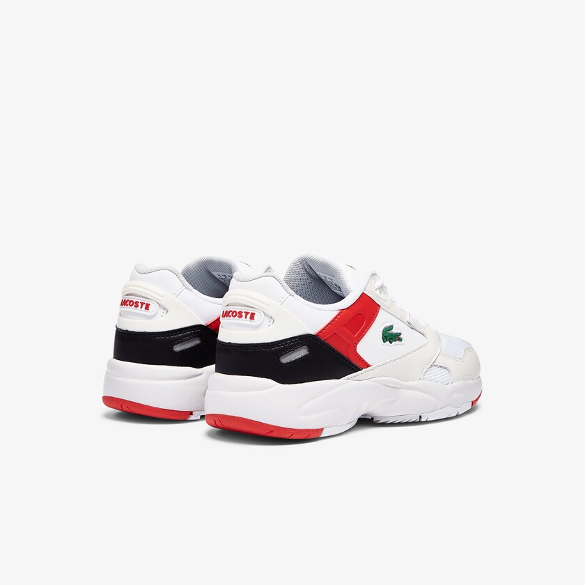 Tenis Lacoste Storm 96 Lo Mesh Colour-Pop Hombre Blancos Rojos | BX2-47134K0