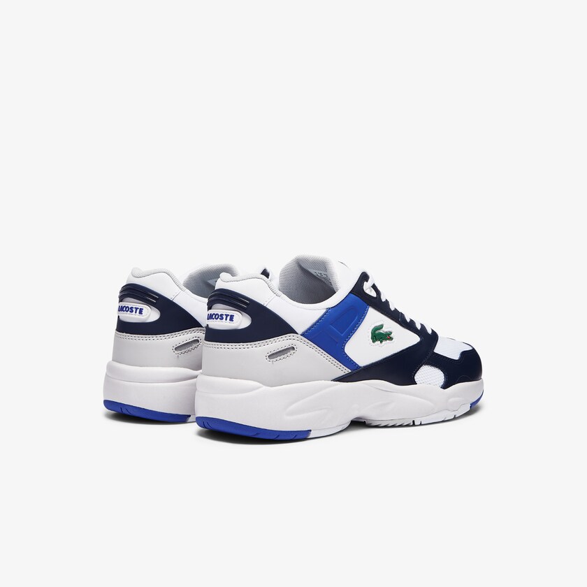 Tenis Lacoste Storm 96 Lo Mesh Colour-Pop Hombre Blancos Azul Marino | QV7-77247Y4