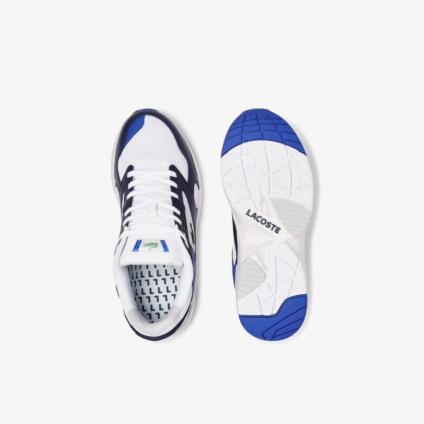 Tenis Lacoste Storm 96 Lo Mesh Colour-Pop Hombre Blancos Azul Marino | QV7-77247Y4