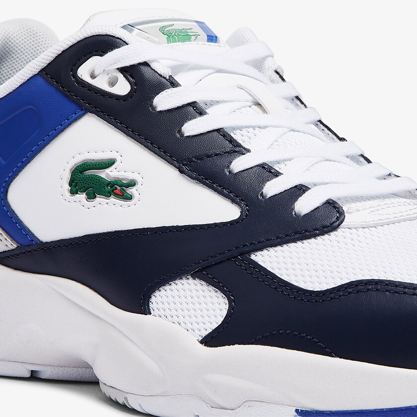 Tenis Lacoste Storm 96 Lo Mesh Colour-Pop Hombre Blancos Azul Marino | QV7-77247Y4