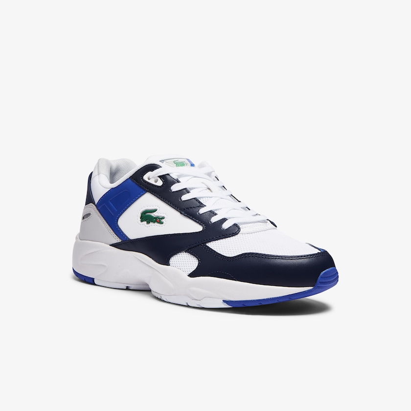Tenis Lacoste Storm 96 Lo Mesh Colour-Pop Hombre Blancos Azul Marino | QV7-77247Y4