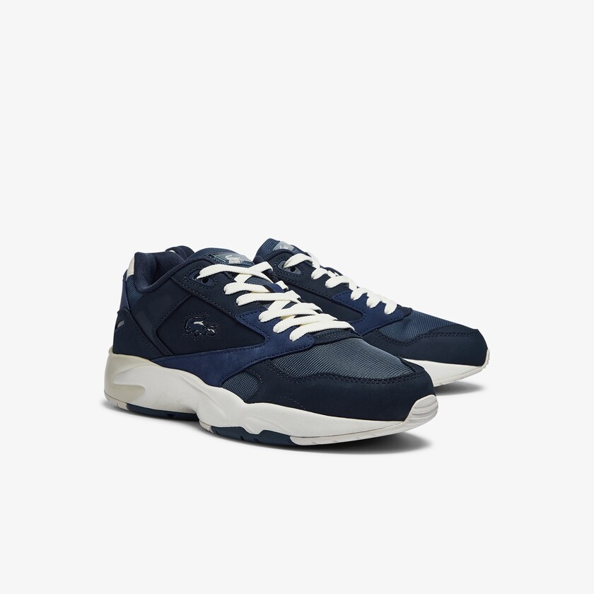 Tenis Lacoste Storm 96 Lo Nubuck Leather Hombre Azul Marino | HL1-86538W8