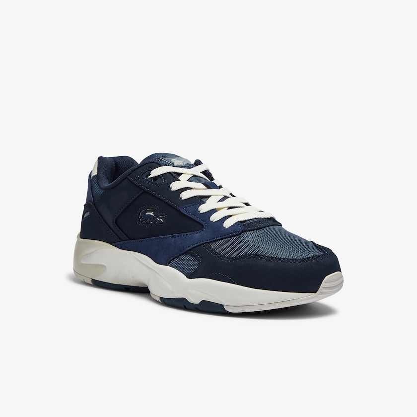 Tenis Lacoste Storm 96 Lo Nubuck Leather Hombre Azul Marino | HL1-86538W8