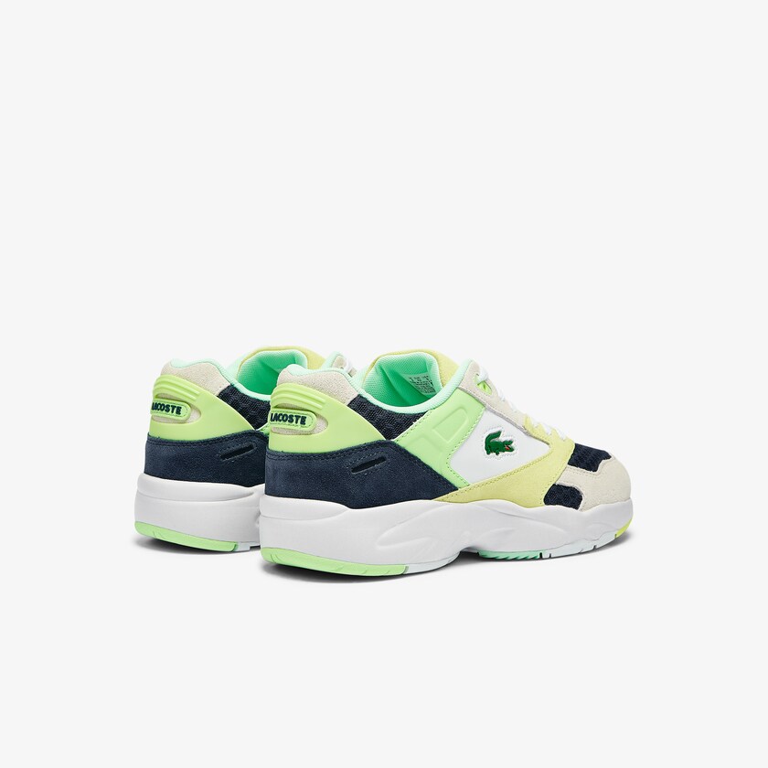 Tenis Lacoste Storm 96 Lo Suede and Mesh Hombre Azules Oscuro Azules Claro | MI8-17651K4