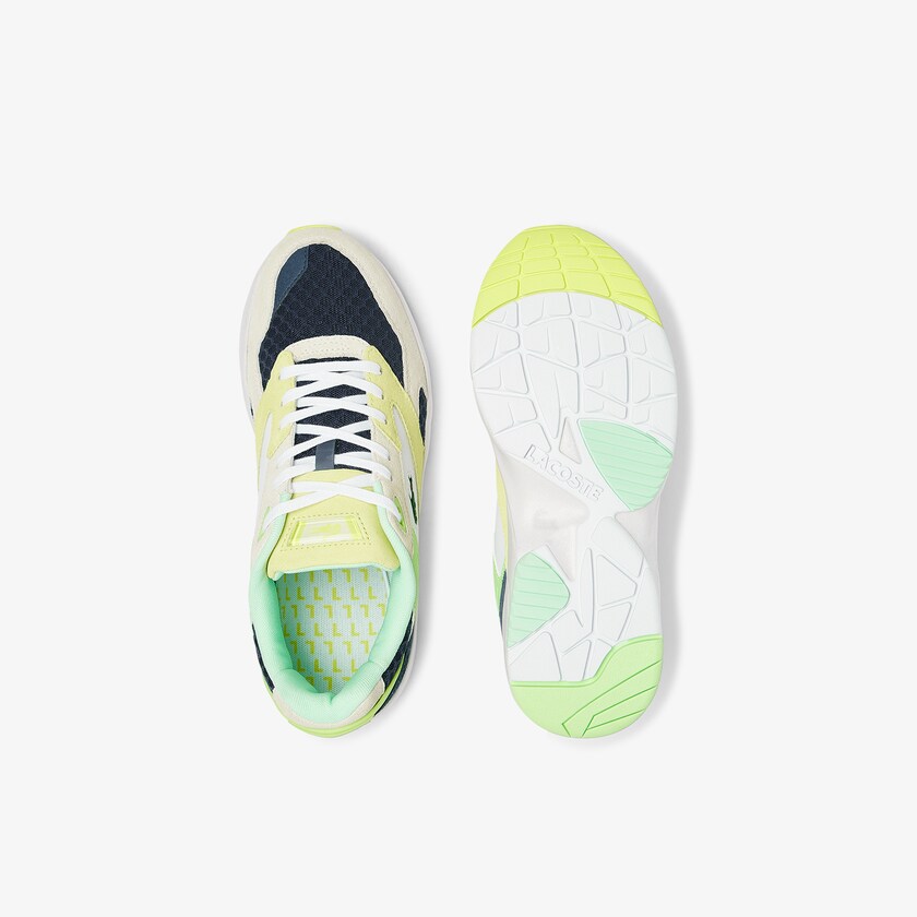 Tenis Lacoste Storm 96 Lo Suede and Mesh Hombre Azules Oscuro Azules Claro | MI8-17651K4