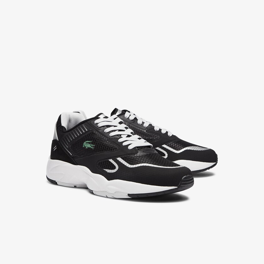 Tenis Lacoste Storm 96 Nano Textile Hombre Negros Grises Claro | ZR6-53865C0