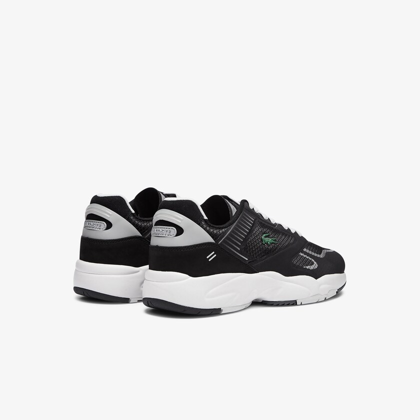 Tenis Lacoste Storm 96 Nano Textile Hombre Negros Grises Claro | ZR6-53865C0