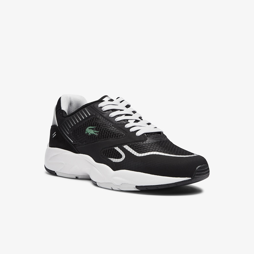 Tenis Lacoste Storm 96 Nano Textile Hombre Negros Grises Claro | ZR6-53865C0