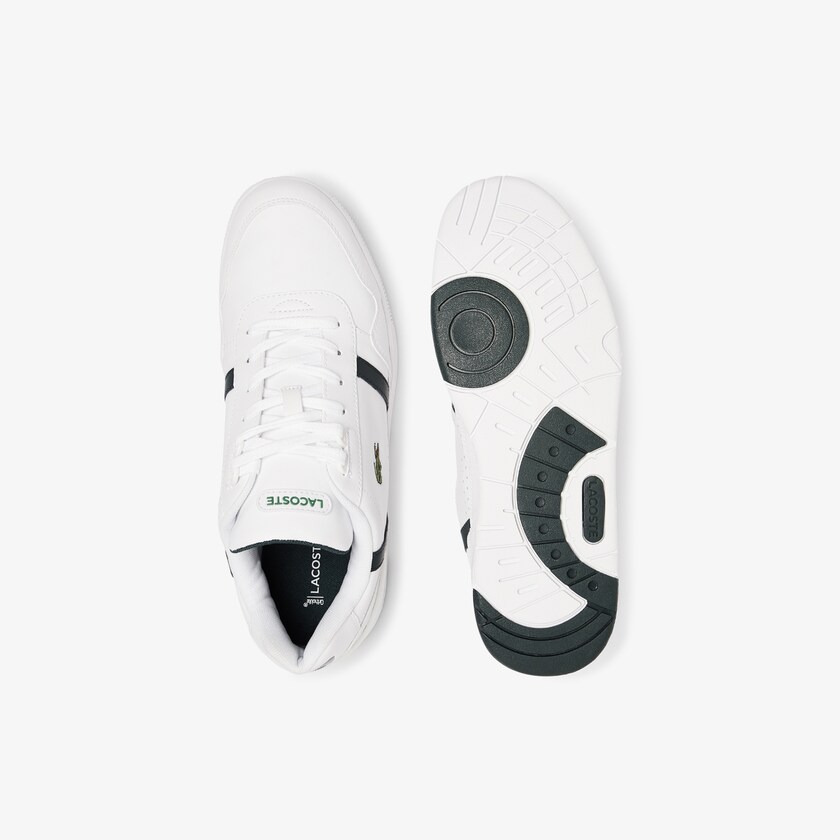 Tenis Lacoste T-Clip Leather Hombre Blancos | GZ7-29972Q6
