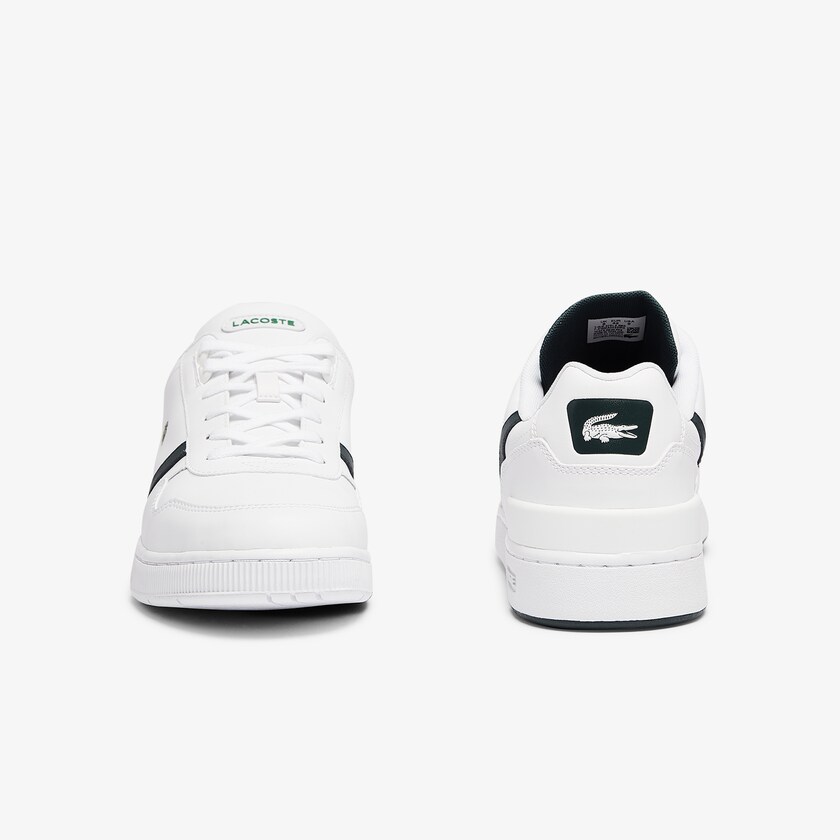 Tenis Lacoste T-Clip Leather Hombre Blancos | GZ7-29972Q6