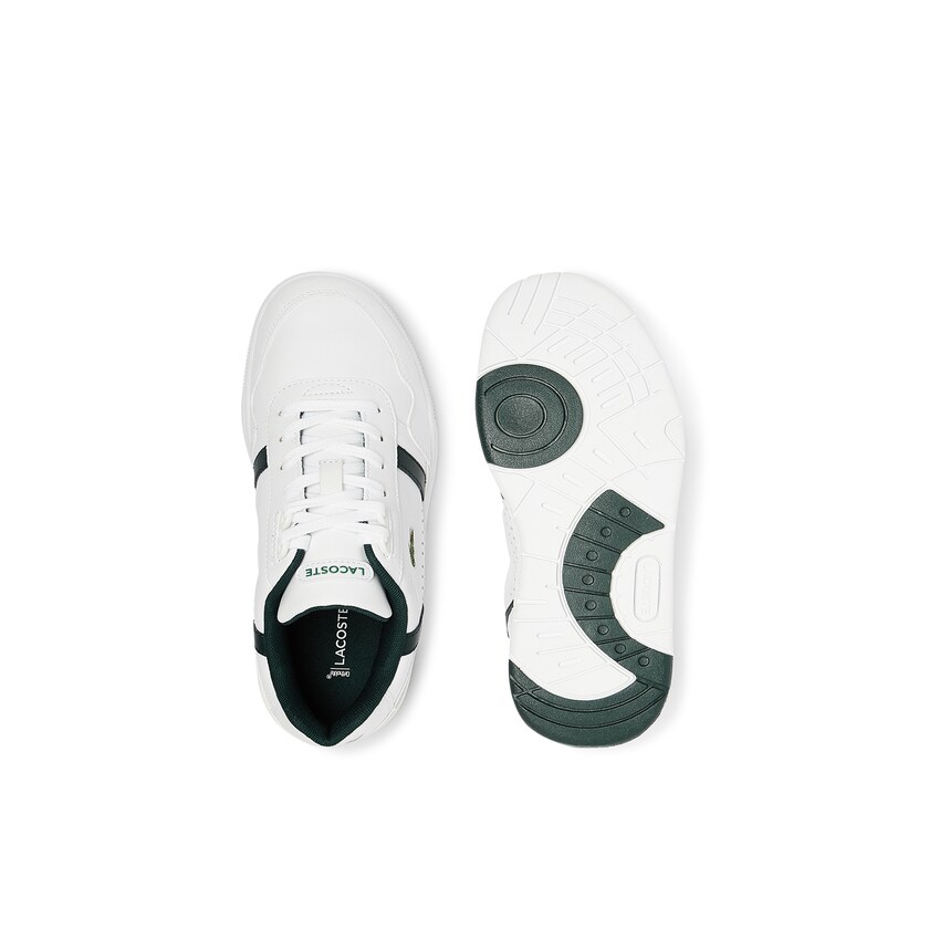 Tenis Lacoste T-Clip Leather and Synthetic Perforated Mujer Blancos | ZL7-16851N4