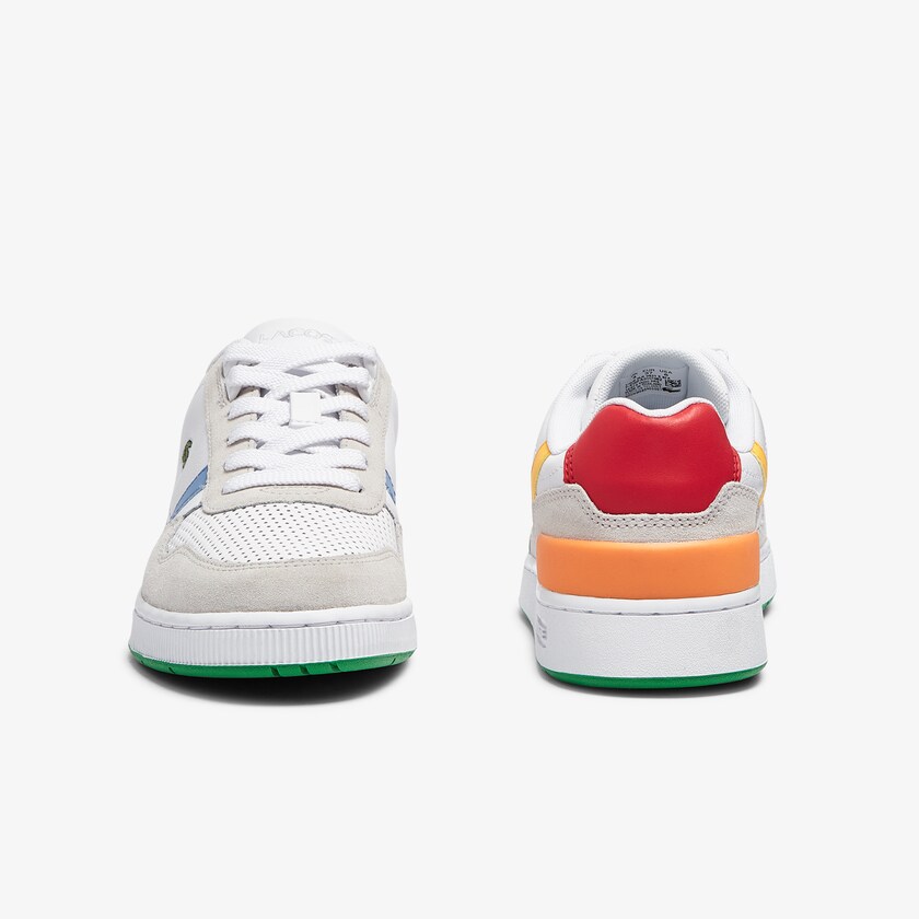 Tenis Lacoste T-Clip Leather x Polaroid Mujer Blancos Verdes | RQ1-92819V7