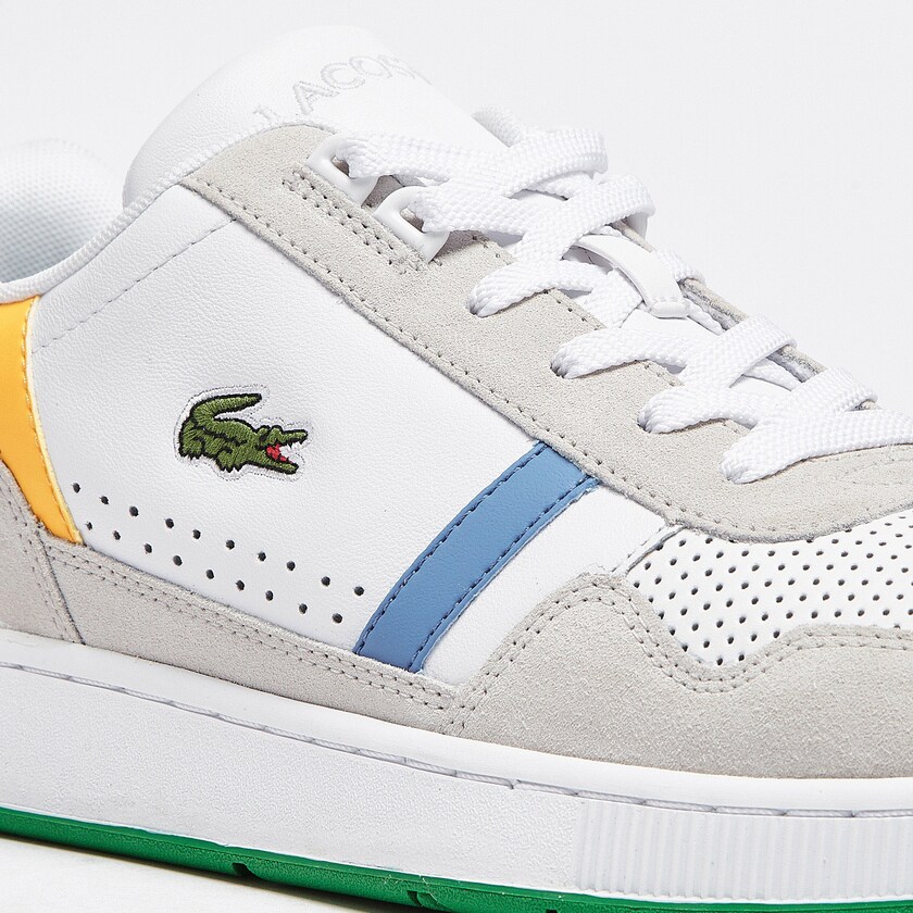 Tenis Lacoste T-Clip x Polaroid Hombre Blancos Verdes | AR3-31263V9
