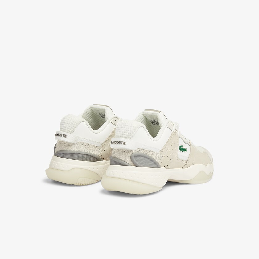 Tenis Lacoste T-Point Nubuck Leather Mujer Beige | BP4-28772Q7