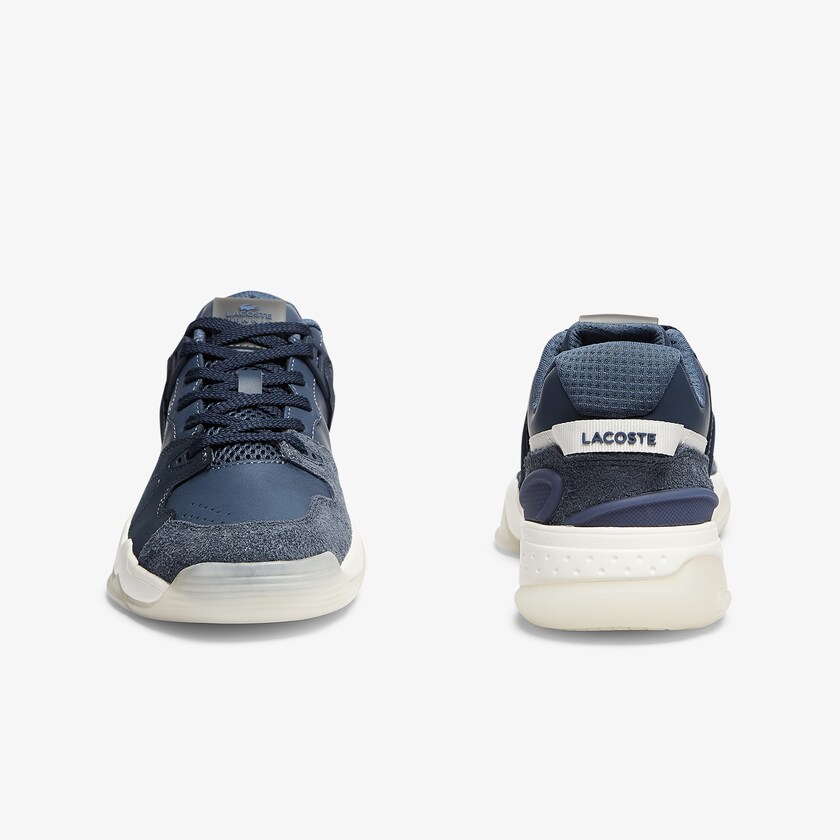 Tenis Lacoste T-Point Nubuck Leather Mujer Azul Marino | ND9-27862S1