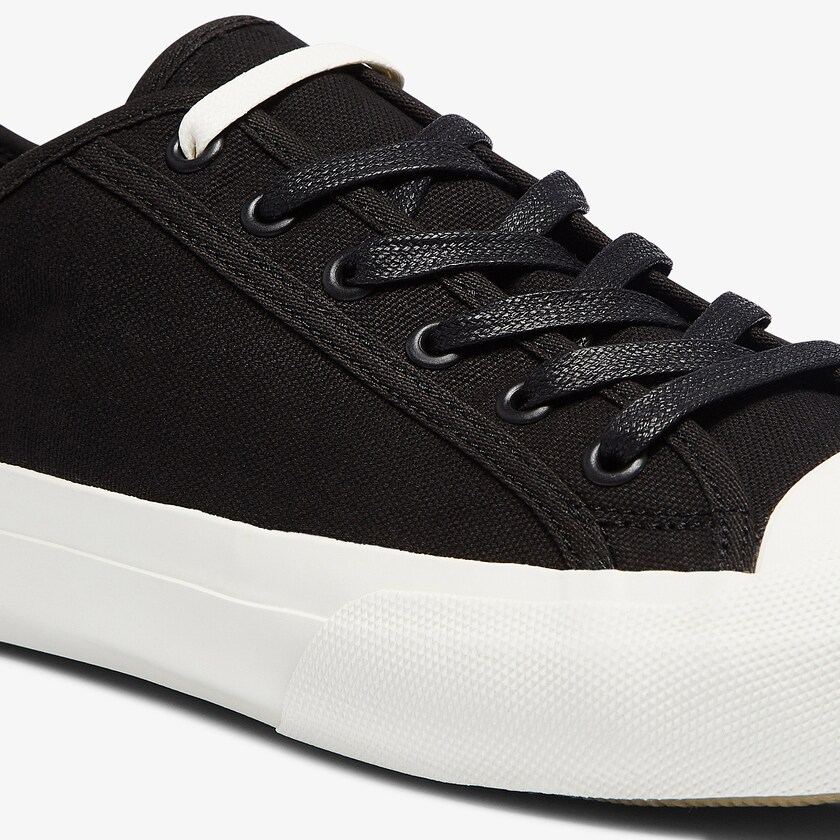 Tenis Lacoste Topskill Cotton Canvas Hombre Negros Grises | SZ2-30193E8