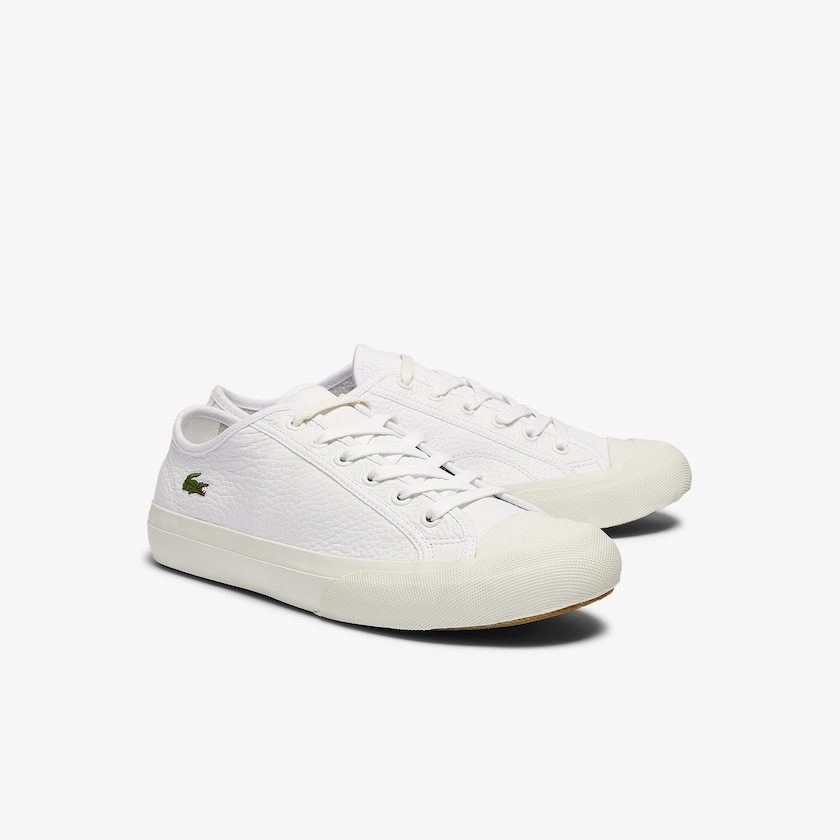 Tenis Lacoste Topskill Leather Hombre Blancos Grises | PM4-65726U2