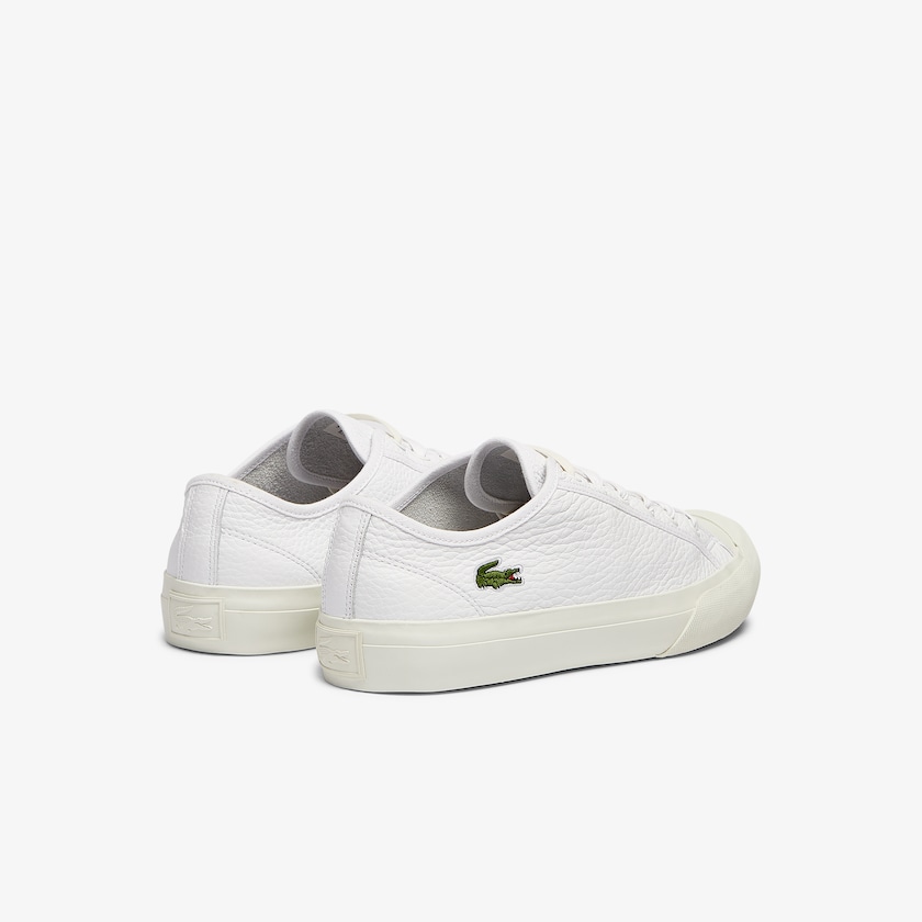 Tenis Lacoste Topskill Leather Hombre Blancos Grises | PM4-65726U2