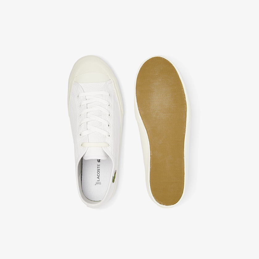 Tenis Lacoste Topskill Leather Hombre Blancos Grises | PM4-65726U2
