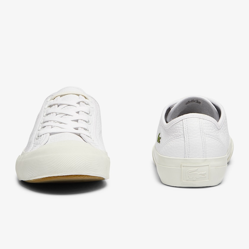 Tenis Lacoste Topskill Leather Hombre Blancos Grises | PM4-65726U2